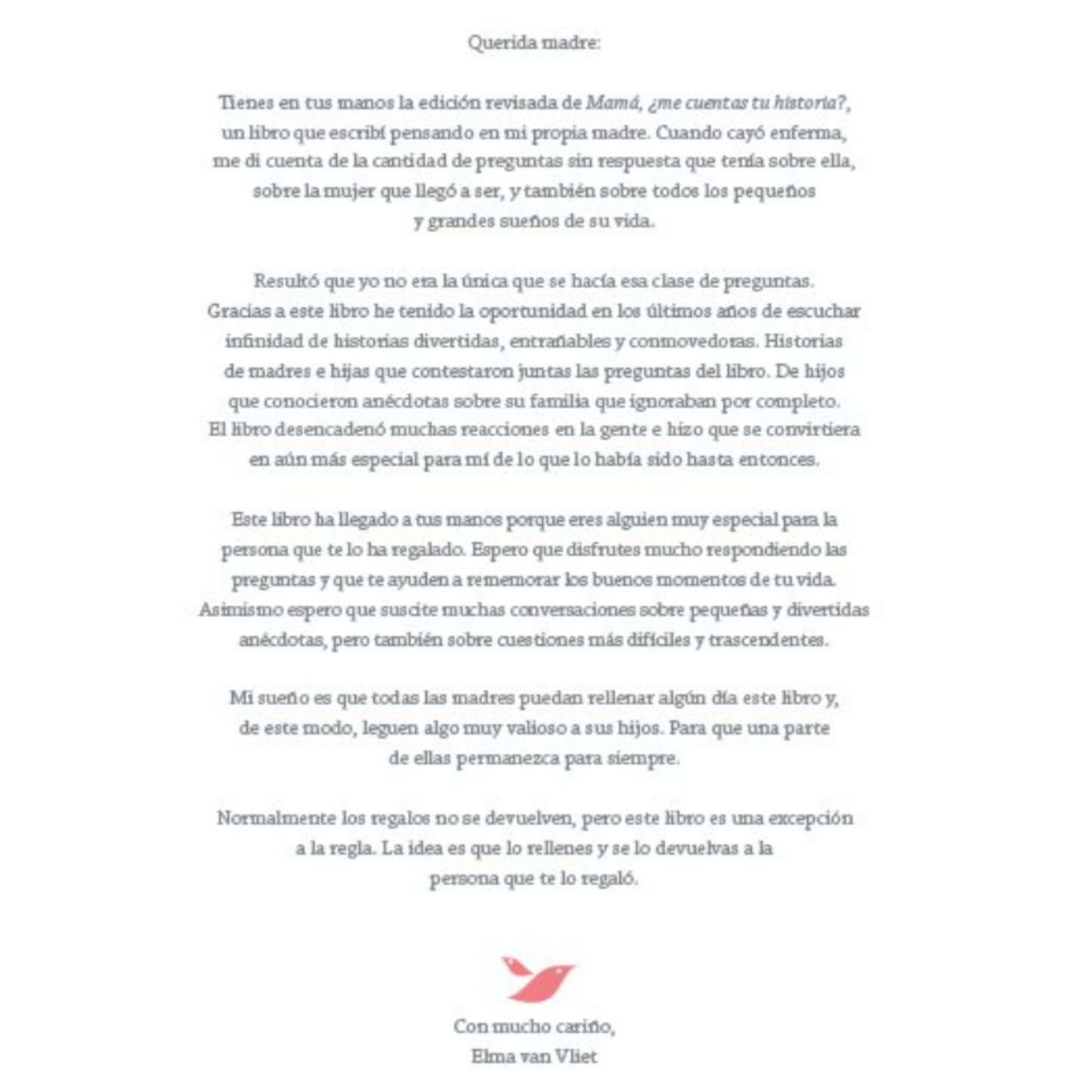 ¿Me cuentas tu historia?